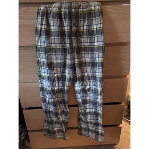 U.S. Polo Assn. Men’s Plaid Pajama Pants - Size S - Gray/Yellow Lounge Sleepwear